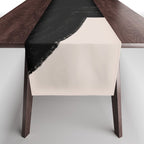 Black Shape Modern Artwork Table Runner Gallery Image 1