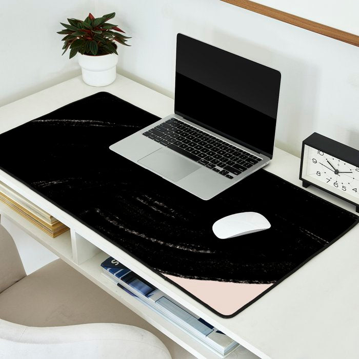 Black Shape Modern Artwork Desk Mat Gallery Image 2
