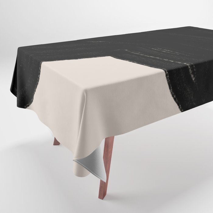 Black Shape Modern Artwork Tablecloth Gallery Image 1