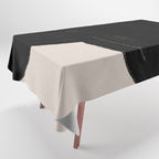 Black Shape Modern Artwork Tablecloth Gallery Image 1