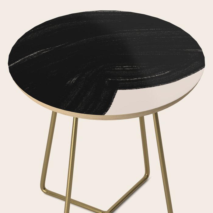Black Shape Modern Artwork Side Table Gallery Image 2