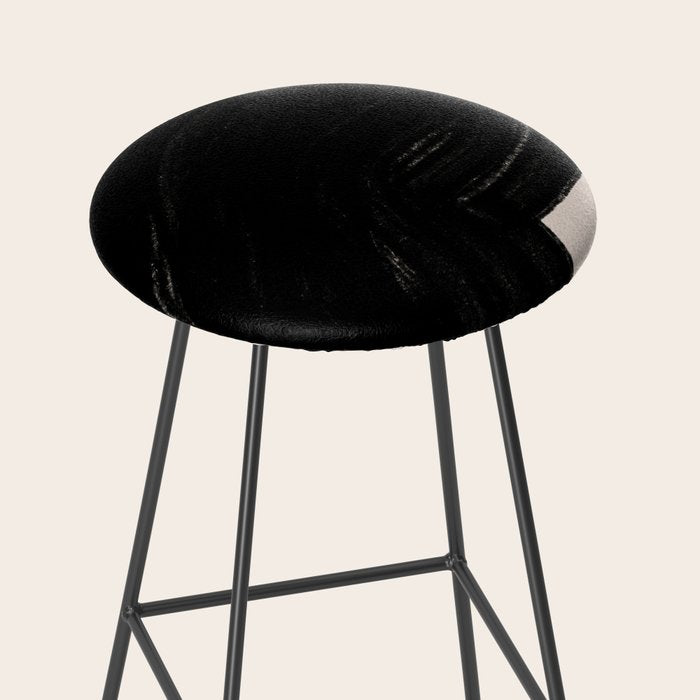 Black Shape Modern Artwork Stool Gallery Image 2