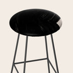Black Shape Modern Artwork Stool Gallery Image 2