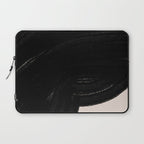 Black Shape Modern Artwork Laptop Sleeve Gallery Image 1