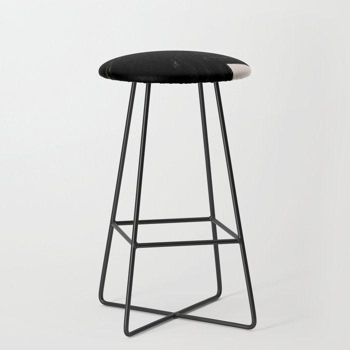 Black Shape Modern Artwork Stool Gallery Image 1