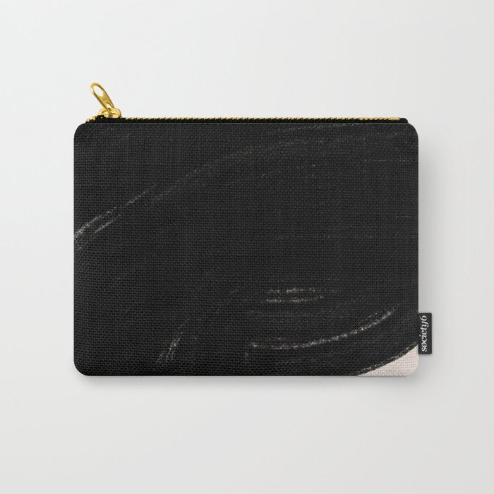 Black Shape Modern Artwork Carry All Pouch Gallery Image 1
