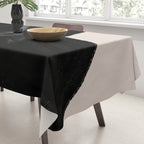 Black Shape Modern Artwork Tablecloth Gallery Image 3