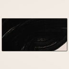 Black Shape Modern Artwork Desk Mat Gallery Image 3