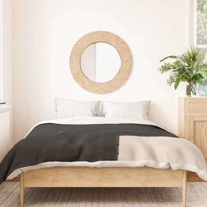 Black Shape Modern Artwork Duvet Cover Gallery Image 3