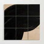 Black Shape Modern Artwork Wood Wall Art Gallery Image 1
