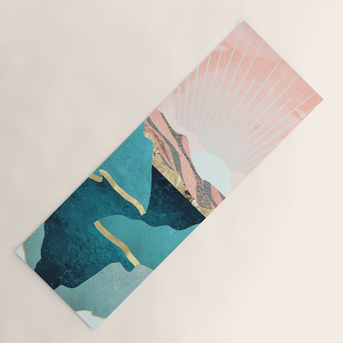 Mint Mountains Yoga Mat Gallery Image 1