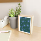Make A Wish Dandelion Pattern in Forest Green & Blue Mini Art Print Gallery Image 2