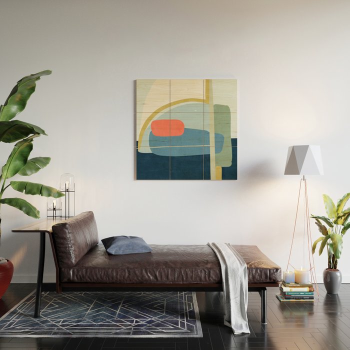 abstract movement Wood Wall Art Gallery Image 2