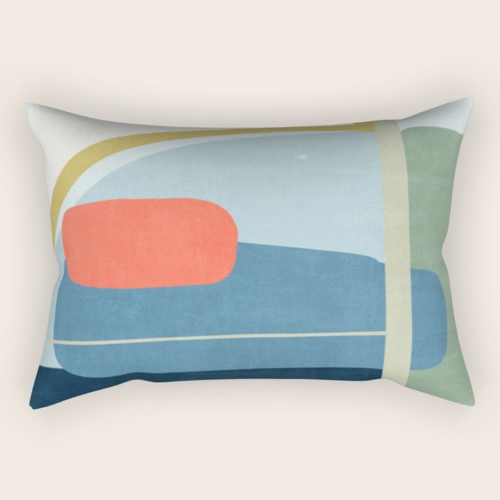 abstract movement Rectangular Pillow Gallery Image 2
