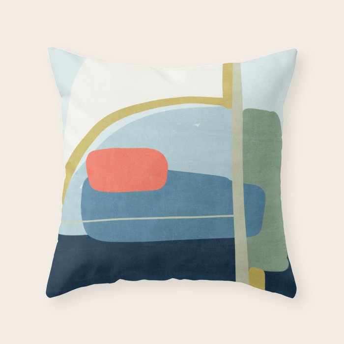 abstract movement Throw Pillow Gallery Image 6