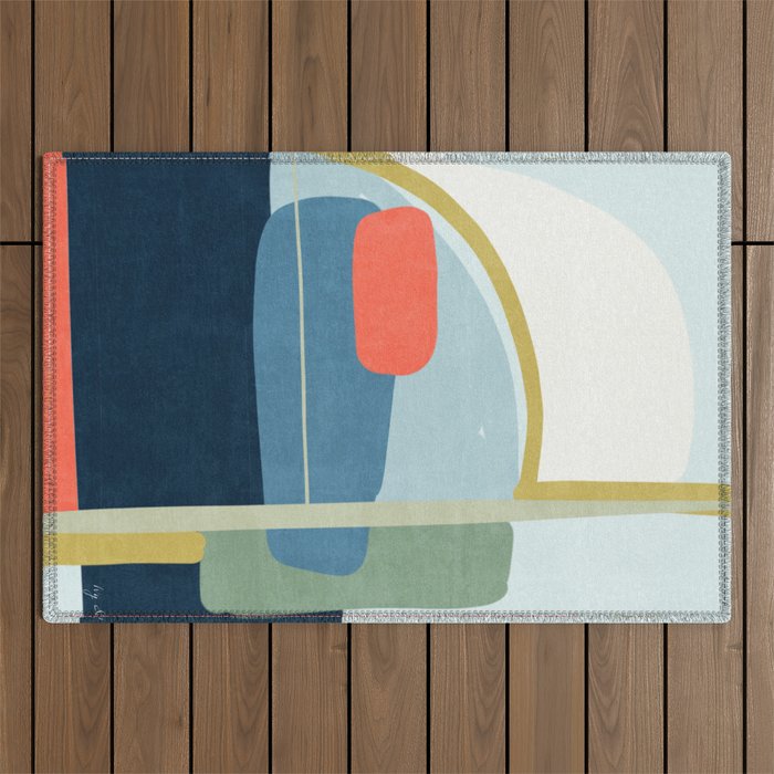abstract movement Outdoor Rug Gallery Image 1