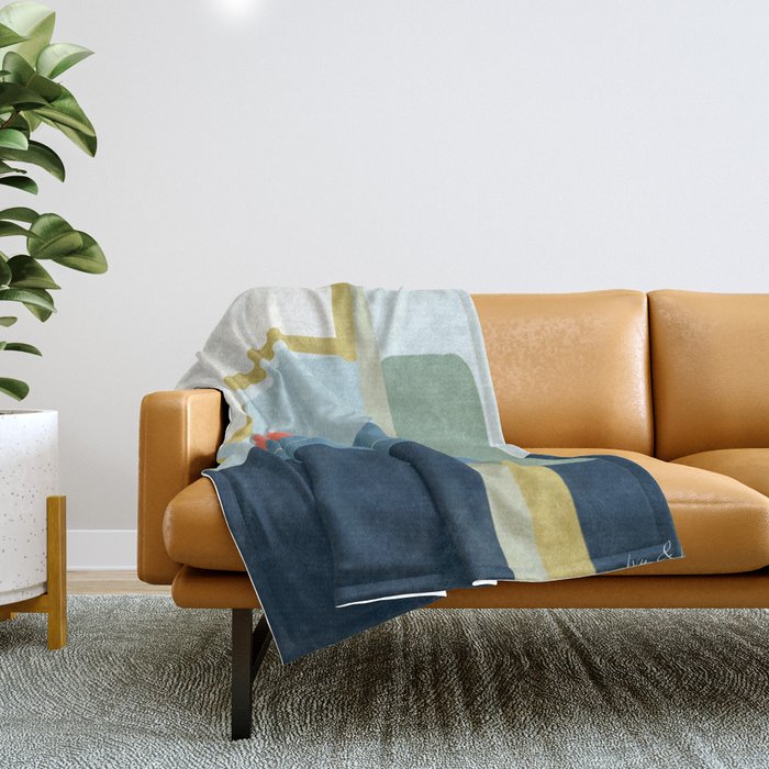 abstract movement Throw Blanket Gallery Image 1
