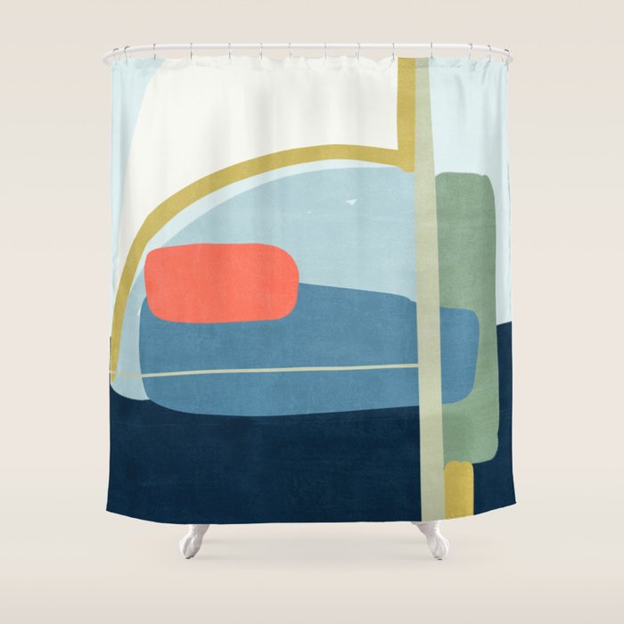 abstract movement Shower Curtain Gallery Image 1