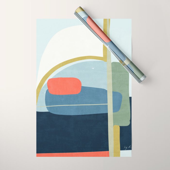 abstract movement Wrapping Paper Gallery Image 1