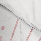 Sunburst Rose Quartz Elegance on White Comforter Gallery Image 4