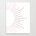Sunburst Rose Quartz Elegance on White Notebook Gallery Image 4