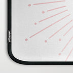 Sunburst Rose Quartz Elegance on White Laptop Sleeve Gallery Image 3