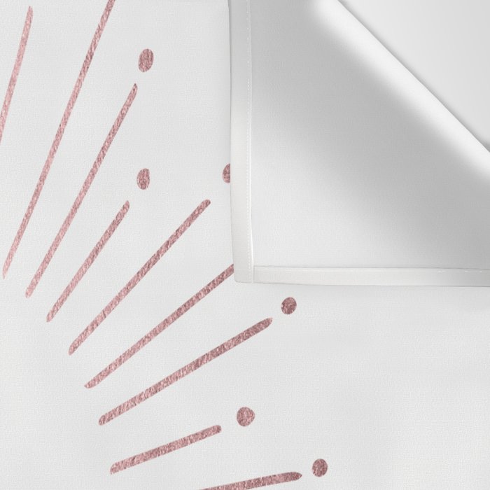 Sunburst Rose Quartz Elegance on White Wall Tapestry Gallery Image 3