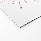 Sunburst Rose Quartz Elegance on White Welcome Mat Gallery Image 2