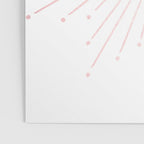 Sunburst Rose Quartz Elegance on White Poster Gallery Image 3