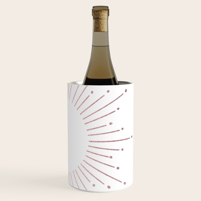 Sunburst Rose Quartz Elegance on White Wine Chiller Gallery Image 3