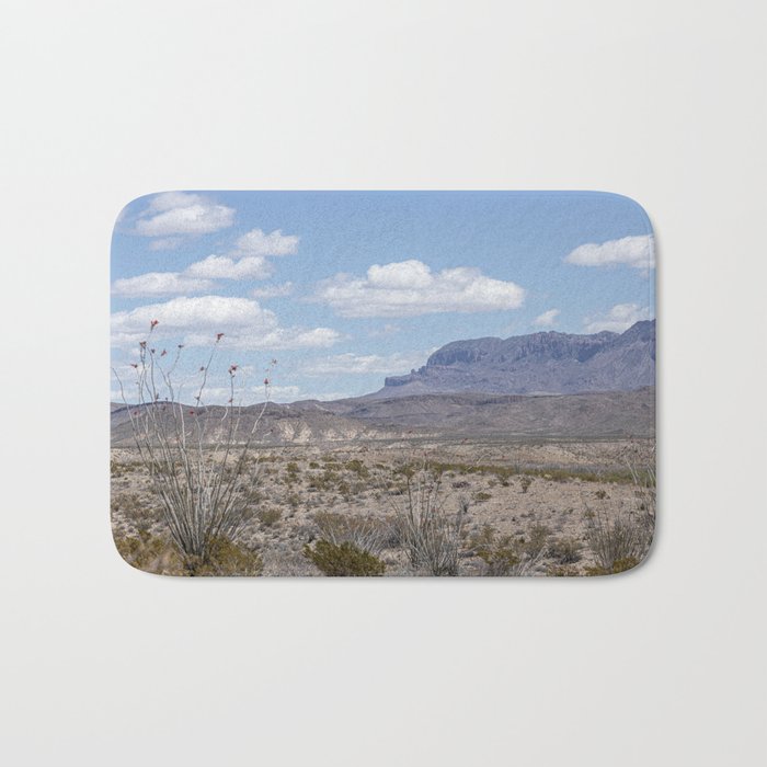 Ocotillo In Bloom at Big Bend National Park Photography Print Bath Mat Gallery Image 1