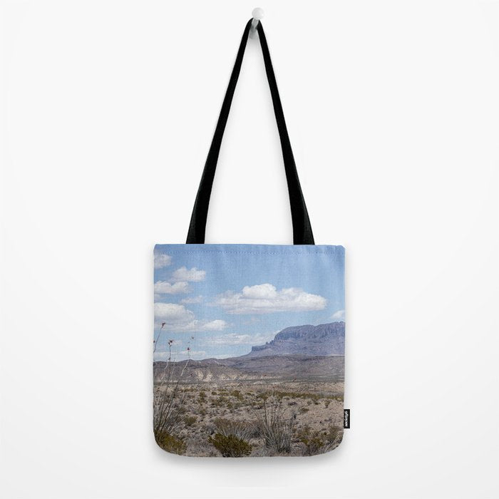 Ocotillo In Bloom at Big Bend National Park Photography Print Tote Bag Gallery Image 2