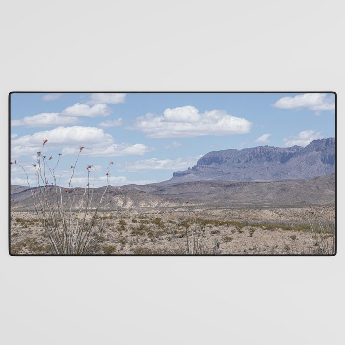Ocotillo In Bloom at Big Bend National Park Photography Print Desk Mat Gallery Image 3