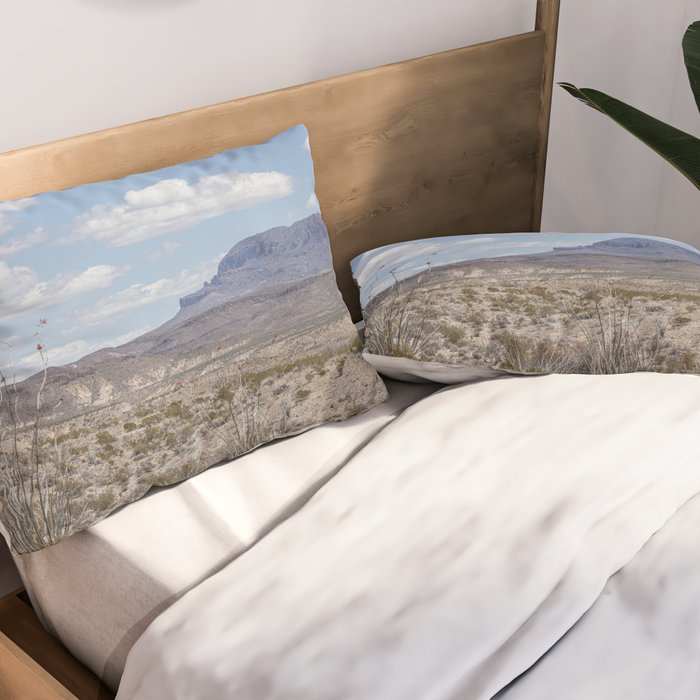 Ocotillo In Bloom at Big Bend National Park Photography Print Pillow Sham Gallery Image 2