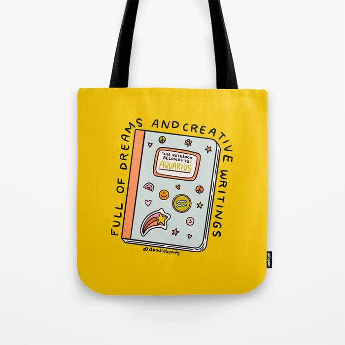 Aquarius Notebook Tote Bag Gallery Image 1