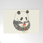 Panda Loves Ice Cream Welcome Mat Gallery Image 1