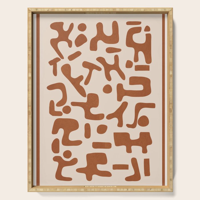 Organic Contemporary Modern Shapes 07 Serving Tray Gallery Image 1