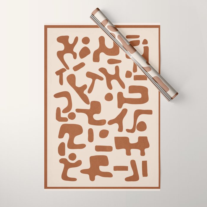 Organic Contemporary Modern Shapes 07 Wrapping Paper Gallery Image 1
