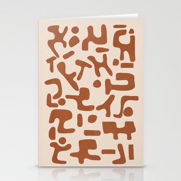 Organic Contemporary Modern Shapes 07 Stationery Card Gallery Image 1