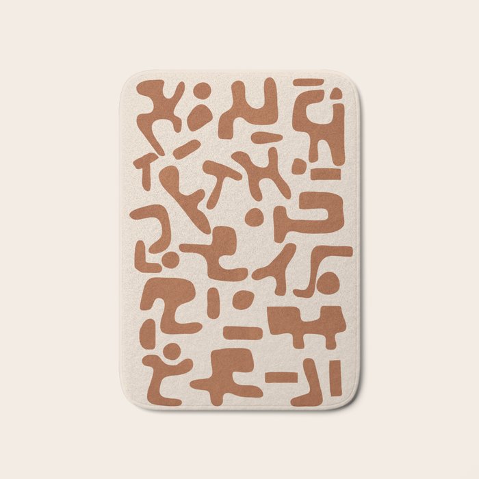 Organic Contemporary Modern Shapes 07 Bath Mat Gallery Image 1