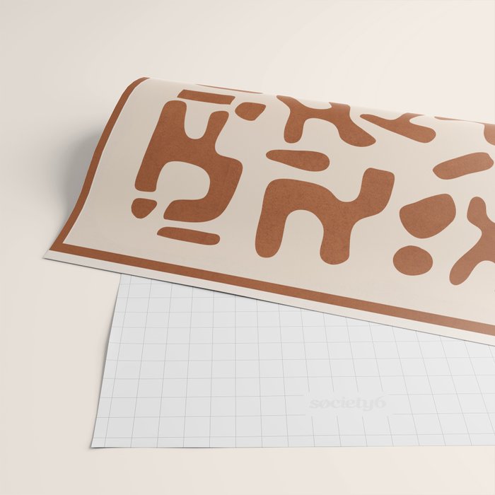 Organic Contemporary Modern Shapes 07 Wrapping Paper Gallery Image 2