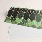 Stained Glass 5 - Forest Green Wrapping Paper Gallery Image 2