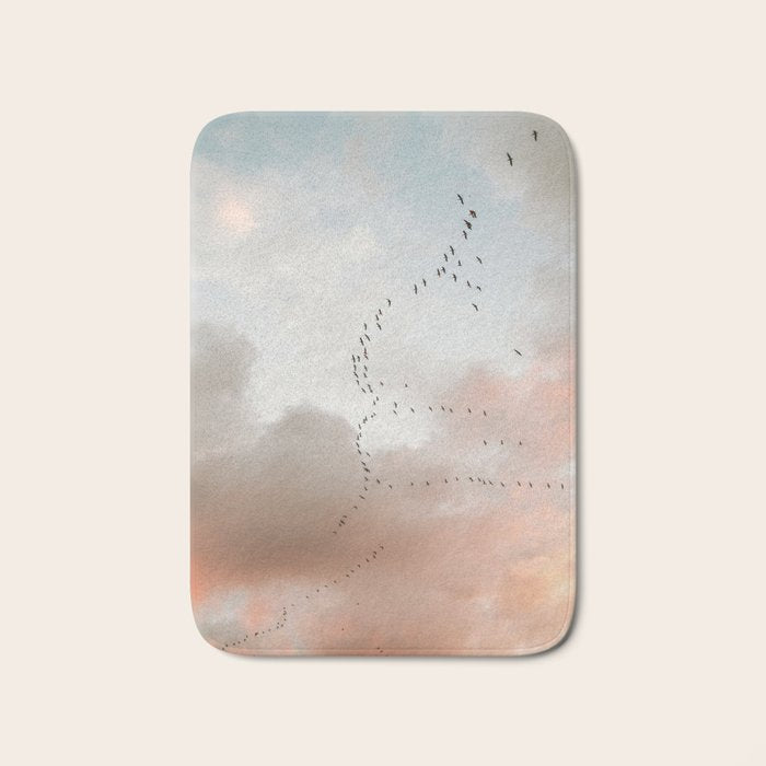 Birds of Paradise | Nosara Costa Rica Sunset Fine art photography print | Travel vibes Bath Mat Gallery Image 1