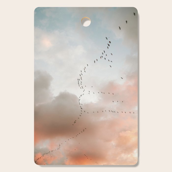 Birds of Paradise | Nosara Costa Rica Sunset Fine art photography print | Travel vibes Cutting Board Gallery Image 1