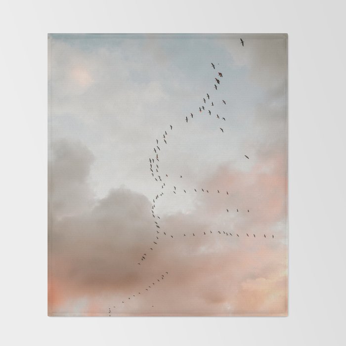 Birds of Paradise | Nosara Costa Rica Sunset Fine art photography print | Travel vibes Throw Blanket Gallery Image 2