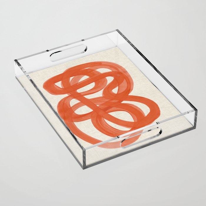 Sunset Streaks Acrylic Tray Gallery Image 1