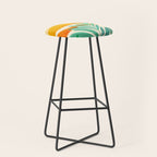 Golden Alpine Sunset Landscape Stool Gallery Image 1