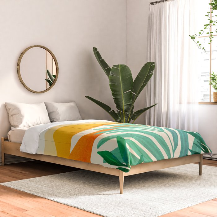Golden Alpine Sunset Landscape Comforter Gallery Image 2
