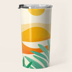 Golden Alpine Sunset Landscape Travel Mug Gallery Image 3