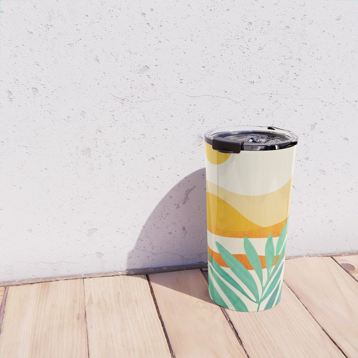 Golden Alpine Sunset Landscape Travel Mug Gallery Image 4